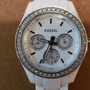 Sold ..White fossil watch